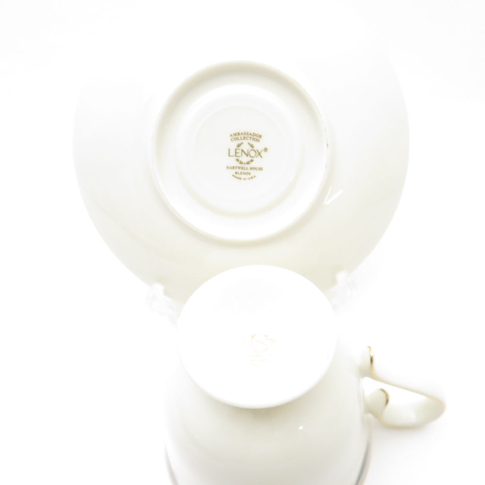 LENOX レノックス HARTWELL HOUSE カップ＆ソーサー 小皿 中皿 6客 セット ティー コーヒー 20cmプレート SO2028C1  【中古】 | コーヒーカップ | reMOVE ONLINE SHOP