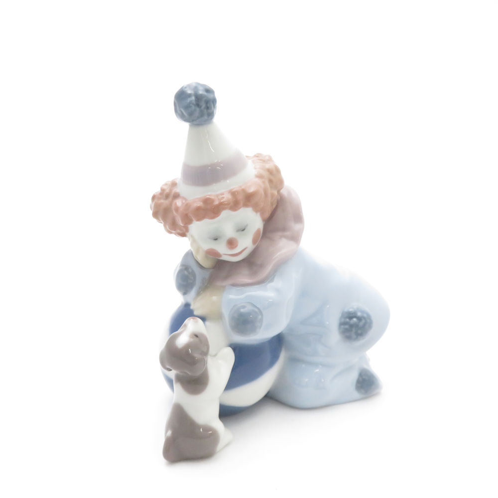 美品 LLADRO リヤドロ 5278 仔犬とボールを持つピエロ フィギュリン 置物 陶器人形 オブジェ インテリア SU8873Q3 【中古】 |  フィギュリン | reMOVE ONLINE SHOP