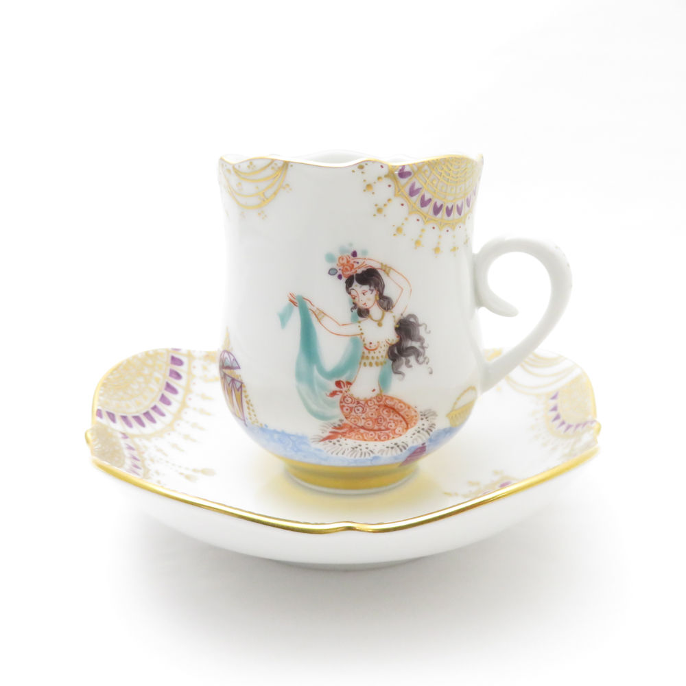 MEISSEN マイセン アラビアンナイト 千夜一夜物語 コーヒーカップ＆ソーサー 碗皿 金彩